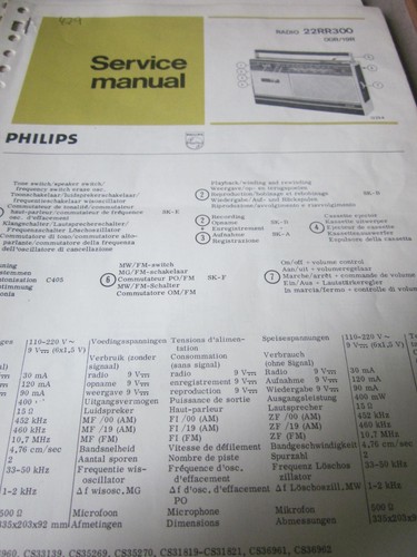 Philips radio 22rr300 schemi - philips,