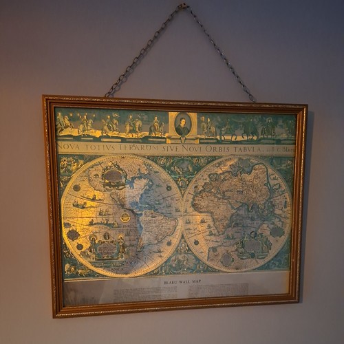 Mappa del mondo blu - , in