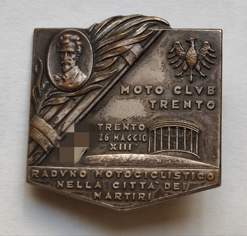 Distintivo moto raduno - raduno, trento