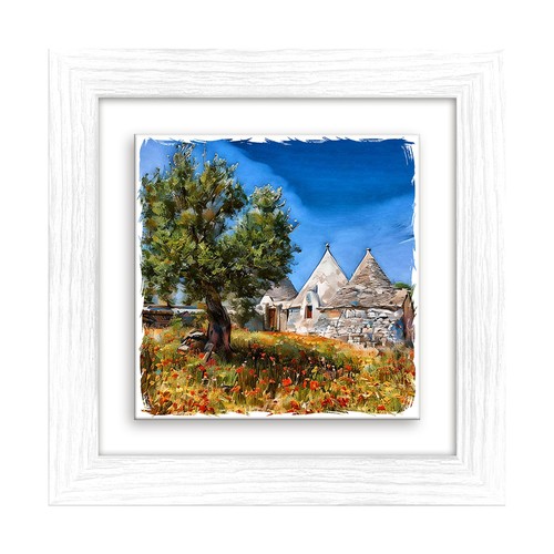 Lupia quadro ceramica stampata - ceramica,