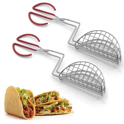 Taco shell tongs for frying - tongs,