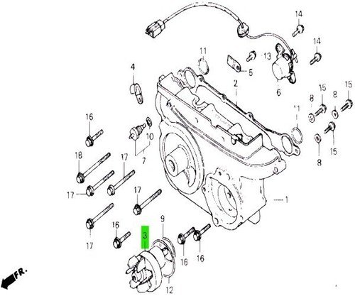 Pompa acqua honda gold - pompa, wing