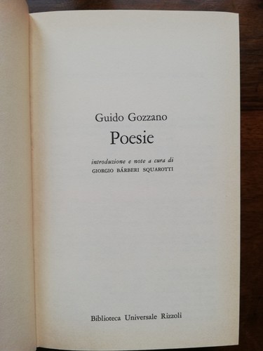 Guido gozzano poesie bur - gozzano,, poesie,