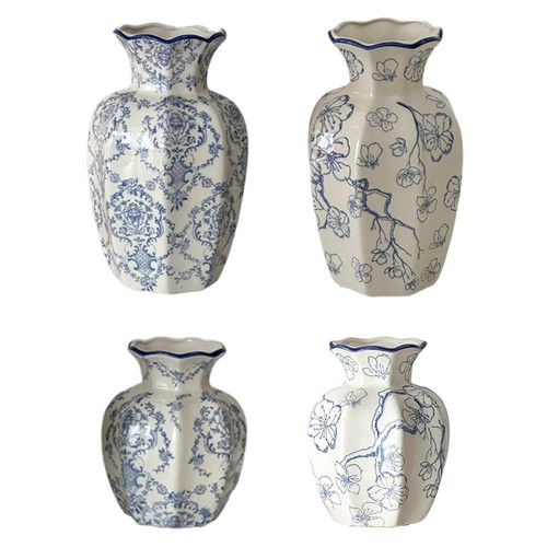 Vaso fiori ceramica - fiori, in