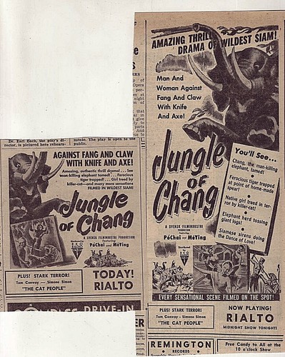 Due annunci giornalistici 1952