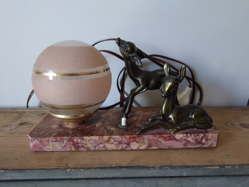 Antike art déco tischlampe - antike,