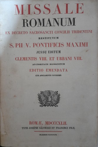 Missale romanum decreto - ex,