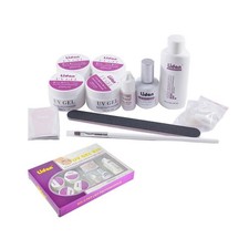 KIT RICOSTRUZIONE UNGHIE PROFESSIONALE UV GEL NAIL ART KIT COMPLETO LIDAN KIT-2
