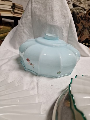 Lampadario vetro azzurro - lampadario, e