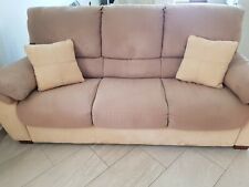 Max Relax divano 3 posti in tessuto bicolore + 2 cuscini. Ottime Condizioni 