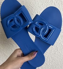 Sandali in gomma blu Dolce &