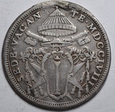 Papal State HALF SHIELD 1758