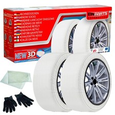 2x Calze da Neve Auto Tessuto