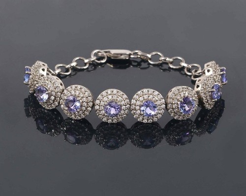Antico pavé diamanti blu - di,