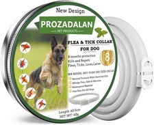 Collare Antipulci e Zecche Regolabile Impermeabile Antiparassitario per Tutti i