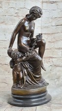 Nude Bronzo Statua Stone Base