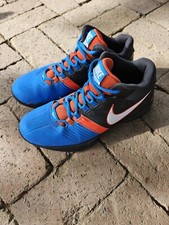  Scarpe da basket Nike Air Visi Pro 5 foto blu arancione da uomo 7,5
