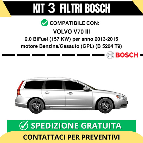 Kit bosch filtri tagliando - 3,