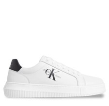 SCARPE SNEAKERS DA UOMO CALVIN KLEIN CHUNKY CUPSOLE MONO 0LD IN PELLE