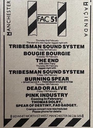 Dead alive gig advert - or,