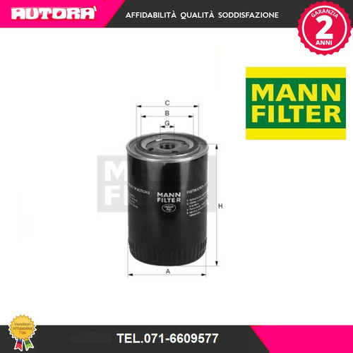 W718 filtro olio marca - olio, mann