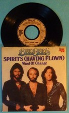 BEE GEES - SINGLE 7" - SPIRITS (HAVING FLOWN) / WIND OF CHANGE - MINT