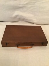 VALIGETTA PITTORE ANTICA IN LEGNO CON TAVOLOZZA