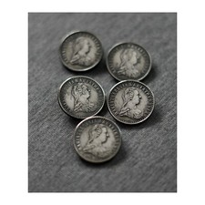 SET 5 BOTTONI  STILE TIROLESE VINTAGE diam. 2,8cm