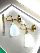 APPLIQUE COPPIA BAGNO AFFARE ORO OPACO ,, TANTA LUCE NESSUN FASTIDIO VENDITA 2