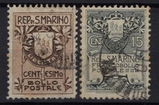 SAN MARINO 1907 STEMMI N.47-48