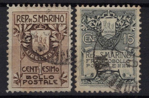 San marino 1907 stemmi - 1907,