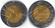 SAN MARINO - 500 Lire - 1990