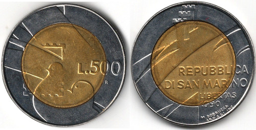 San marino 500 lire - san,