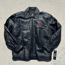 Giacca pelle nera Cunard Queen