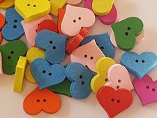 BOTTONI CUORE LEGNO LUMINOSO