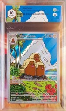 POKEMON DUGTRIO DI ALOLA SSP SCI. FOLGORANTI 208/191 ILL. RARE GRAAD 10 GEM-MT