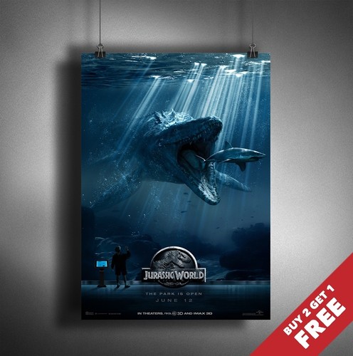 Poster film jurassic world - jurassic, a3