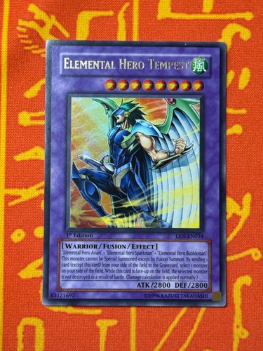 Yugioh elemental hero tempest - elemental,