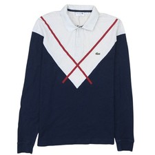 Polo uomo Lacoste blu e bianca