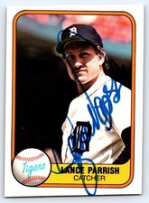 Lance Parrish #467 autografo