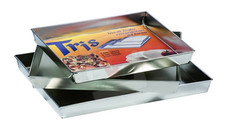 Tris Teglie Rettangolari Forno Pizza CM. 28X32 / 30X36 / 32X40