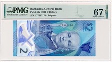 Banconota BARBADOS 2 Dollari