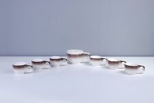 Servizio caffè design anni ’70 tazze e zuccheriera set tavola ceramica vintage