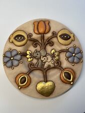 THUN CLUB 2006 PIATTO CON FIORI E COPPIA DI ELEFANTI 30CM ORIGINALE PERFETTO !!