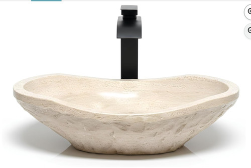 Lavabo con vaso ovale - , in