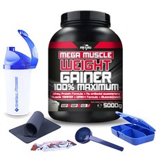 9,60 €/kg ++ BWG Mega Muscle Mass Weight Gainer (lattina da 5 kg) + BONUS a scelta ++