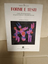 FORME E TESTI - ANTOLOGIA PER