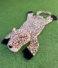 Jellycat - Tappetino da gioco leopardato - tappeto morbido marrone e nero - 35" / 89 cm per 18" / 46 cm