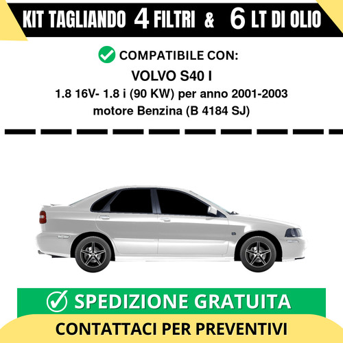 Tagliando per volvo s40 8i - tagliando, i