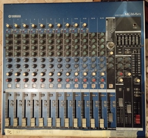 Mixer yamaha mg16 6fx - mixer, azzurro